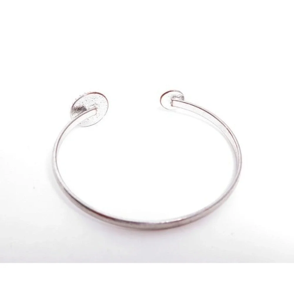 Bright Clear Rhinestone Cuff Bangle‎ Bracelet
